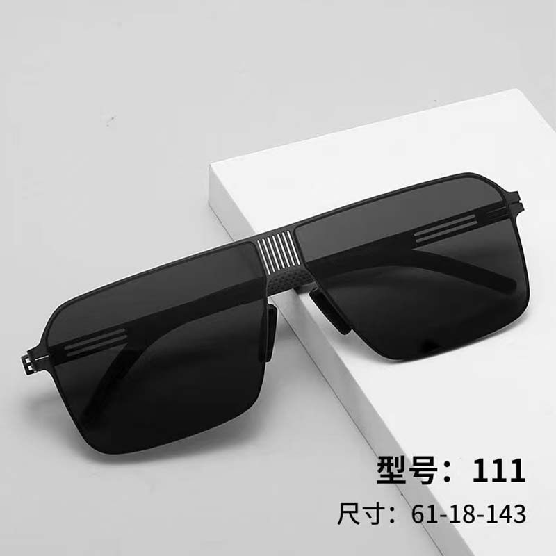 2025新款尼龙偏光太阳眼镜潮无螺丝开车时尚简约舒适轻男士渐变色