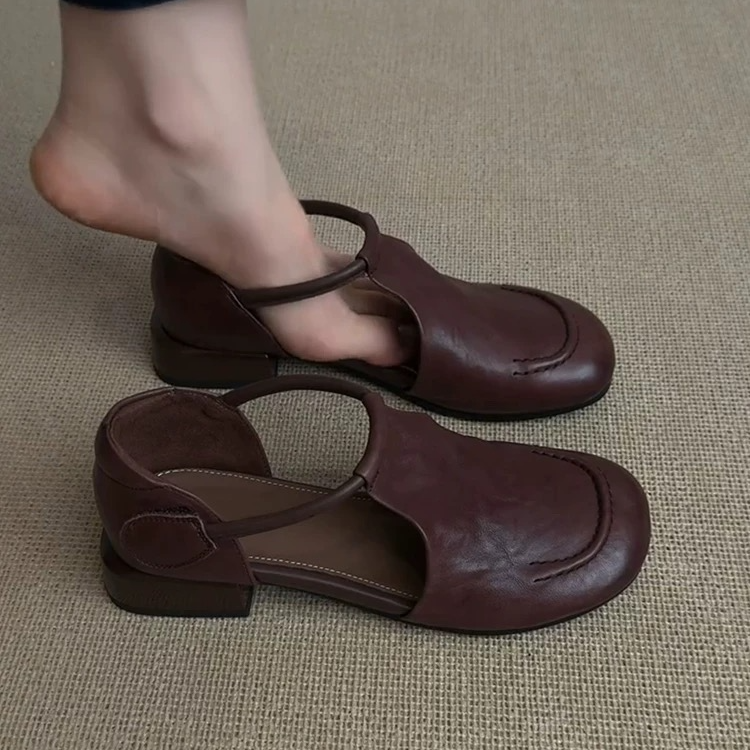 简约优雅舒适软底凉拖女生