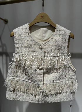 卡芙芮2024秋国内代购4C106705小香风编织马甲559