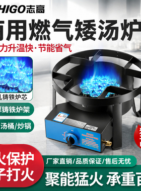 志高商用猛火燃气低汤炉熄保
