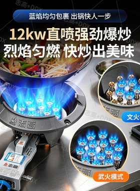 志高单灶猛火节能燃气灶