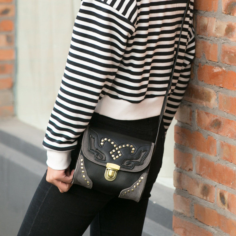 KQueenStar2019 New handbag Japan and South Korea Retro fashion Bag lady One shoulder Diagonal Bagin the Leather/Lady bags/Men's bag, Ms. bags  category - from Buy2taobao.com to provide professional Taobao agent buy service