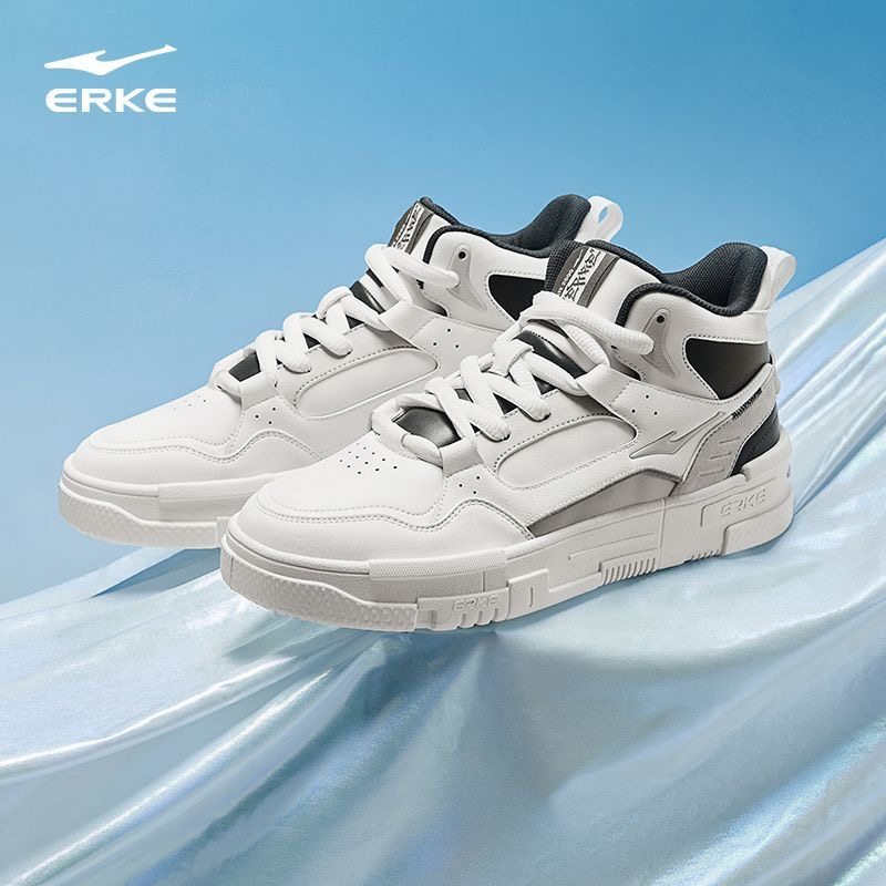 鸿星尔克男子运动鞋2025秋冬季新款潮高帮板鞋复古拼接轻便休闲鞋,运动鞋new,板鞋,淘宝优惠券,粉丝福利购,淘宝优惠卷