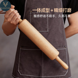 擀面杖滚轴饺子皮专用家用食品级实木烘焙擀皮神器擀面棍大号商用
