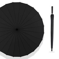 [Полу -аутоматическая] Звездная ночная черная полянитная зонтичная рука ◎ Зульность к волокнам кость