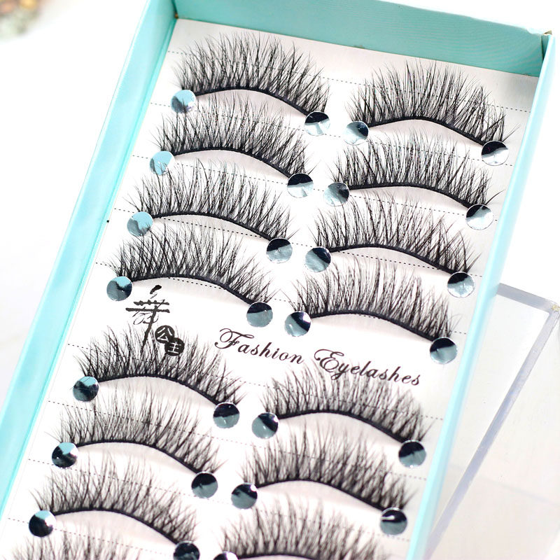 10对自然交叉裸妆逼真仿真假睫毛日常裸素颜大眼柔软眼睫毛初学者,彩妆/香水/美妆工具,假睫毛,淘宝优惠券,粉丝福利购,淘宝优惠卷
