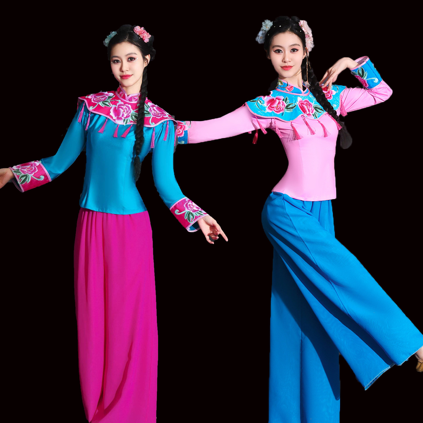 2026新款陕北秧歌演出服女民族风