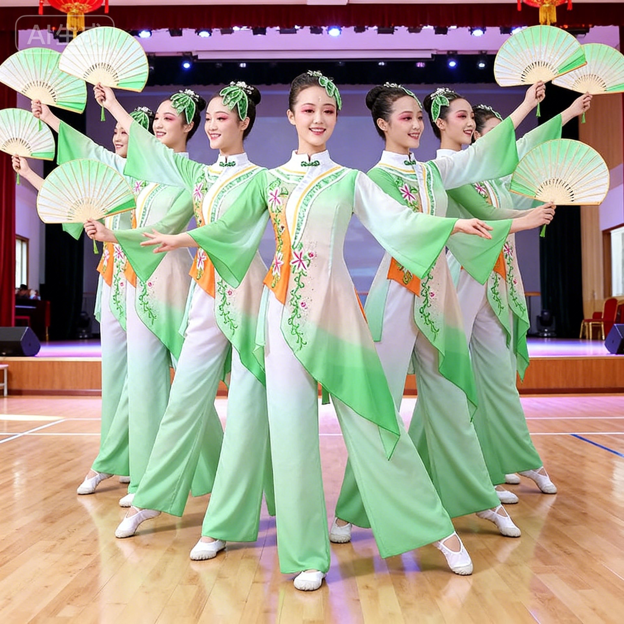 2026新款秧歌服广场舞套装演出服图片