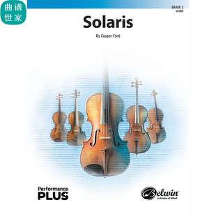 弦樂團(tuán) 太陽之火 mp3 總譜 分譜 4級 Solaris