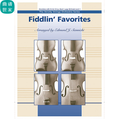 交响弦乐 小提琴历代名曲Fiddlin Favorites1级总谱分谱 MP3