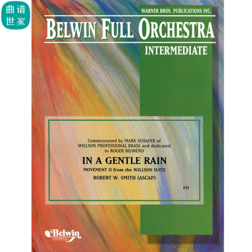 管弦乐团 在柔和细雨中 In a Gentle Rain2.5级 交响乐总分谱 MP3