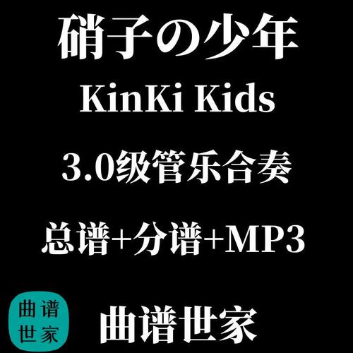 3.0级 硝子の少年 KinKi Kids 管乐合奏 总谱 分谱 mp3 音乐会
