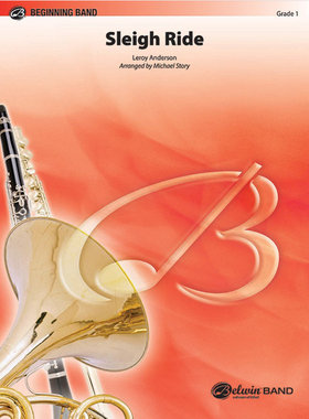 1.0级 管乐合奏 雪橇行Sleigh Ride 比赛曲目总谱分谱 MP3