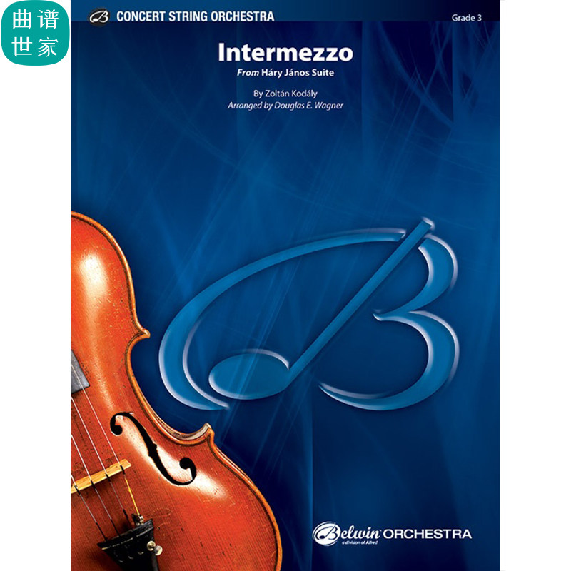 Intermezzo 乡村骑士间奏曲 弦乐团 3-4级 总谱 分谱 mp3