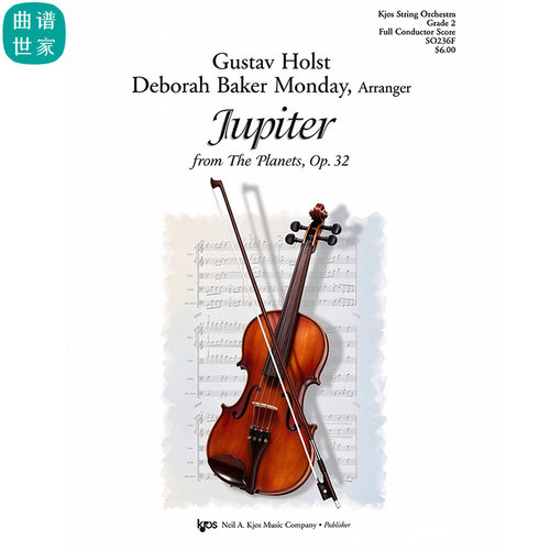 弦乐团 木星JUPITER 2级重奏总谱分谱MP3