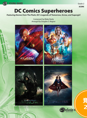 管乐总谱DC 漫画超级英雄DC Comics Superheroes2.0级总谱分谱MP3