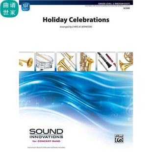 2級總譜 Holiday Celebrations假日慶典 管樂團總譜 mp3 分譜