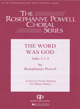 阿卡贝拉 The Word Was God SATB 打击乐无伴奏a cappella 付钢琴