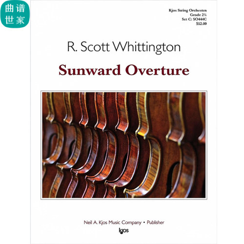 弦乐团 太阳之光序曲Sunward Overture 2级重奏总谱分谱MP3