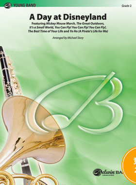 管乐总谱 迪士尼乐园的一天A Day at Disneyland 2.0级 总分谱MP3