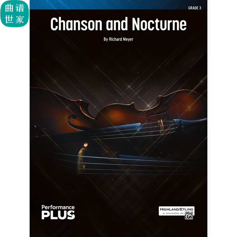 Chanson and Nocturne 歌曲和夜曲 弦乐团 3-4级 总谱 分谱mp3