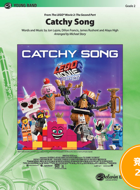 管乐总谱 乐高电影2Catchy Song 2.0级总谱 分谱 MP3