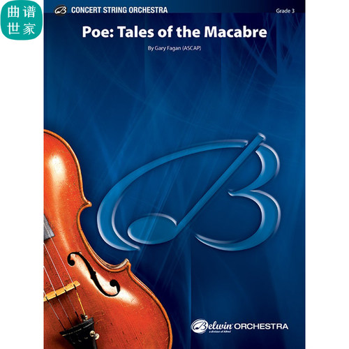 坡：怪诞故事集 Poe-Tales of the Macabre弦乐团3-4级 总分谱mp3