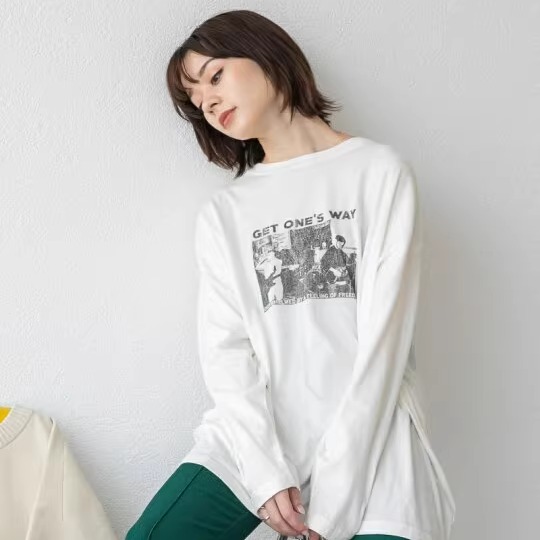 日单JEANASIS原单夏季印花衬衫