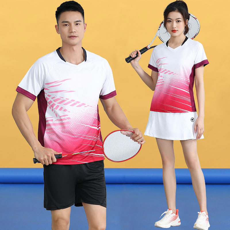 羽毛球运动服24新款短袖上衣速干