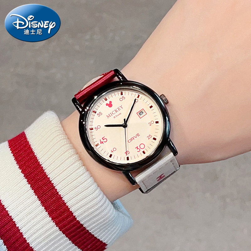 迪士尼手表女款学生ins风小众初高中2025新款高颜值女生儿童女孩,手表,欧美腕表,淘宝优惠券,粉丝福利购,淘宝优惠卷