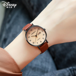 迪士尼手表女学生初高中考试专用女孩初中女款 高颜值石英机械指针
