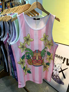 篮球服背心女速干透气网布个性 印花潮粉色球衣男23号亲子网眼透气