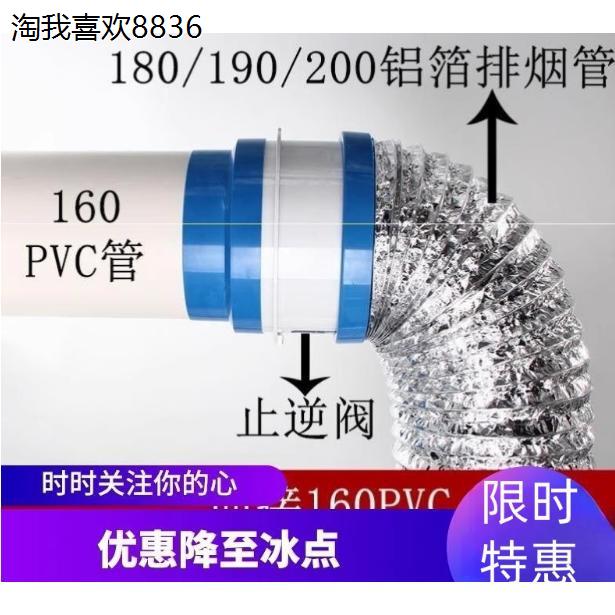 X油烟机止回阀160PVC管道