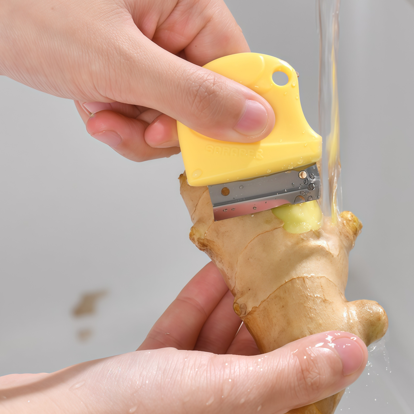 生姜刮皮刀家用厨房刮姜皮神器去皮刀剥蒜头快速去皮削皮创意刨姜