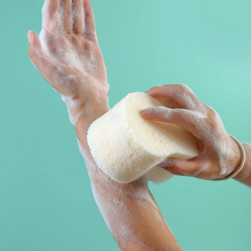 日本进口towa儿童沐浴海绵婴儿洗澡起泡沐浴棉宝宝洗头后背搓澡巾