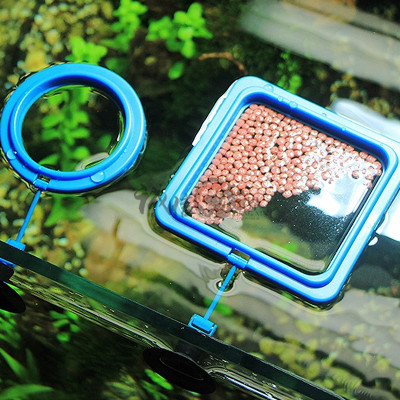 鱼缸饲料水族箱喂食圆形悬浮