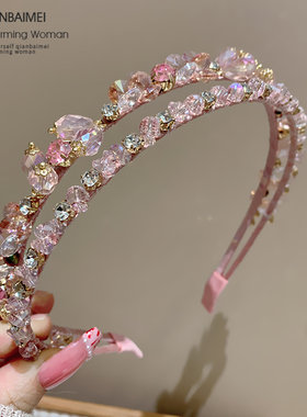 发箍女双层高级感轻奢头箍宽边