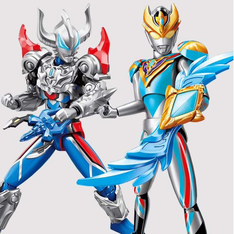 奇妙积木奥特曼积木人超甲英雄光辉版加拉特隆捷德玩具男孩礼物