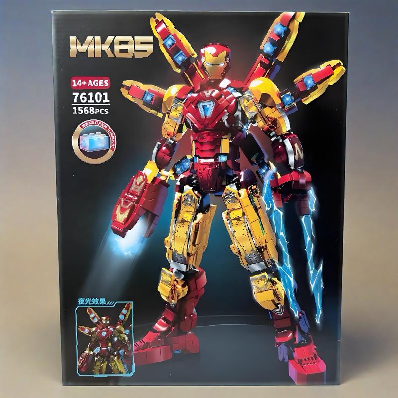 适用于乐高积木钢铁侠复仇者联盟可动人偶模型手办MK85男孩玩具