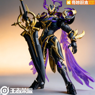 奇妙积木王者荣耀凯魔神形态吕布兰陵王手办拼装可动人偶男生手办