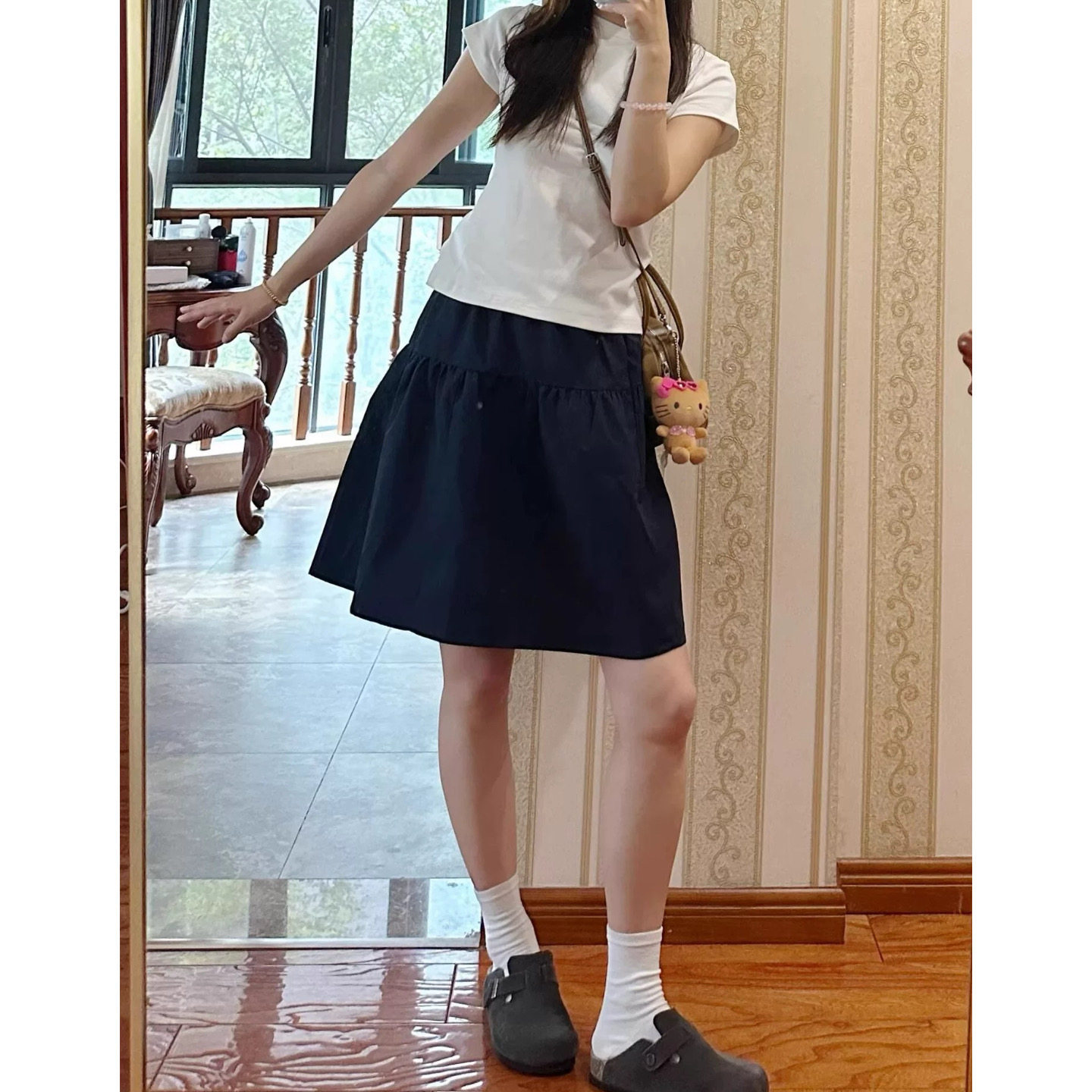 富尔大码定制女装肥妹妹mm花苞a字半身裙夏高腰宽松显瘦休闲短裙,女装/女士精品,大码半身裙,淘宝优惠券,粉丝福利购,淘宝优惠卷