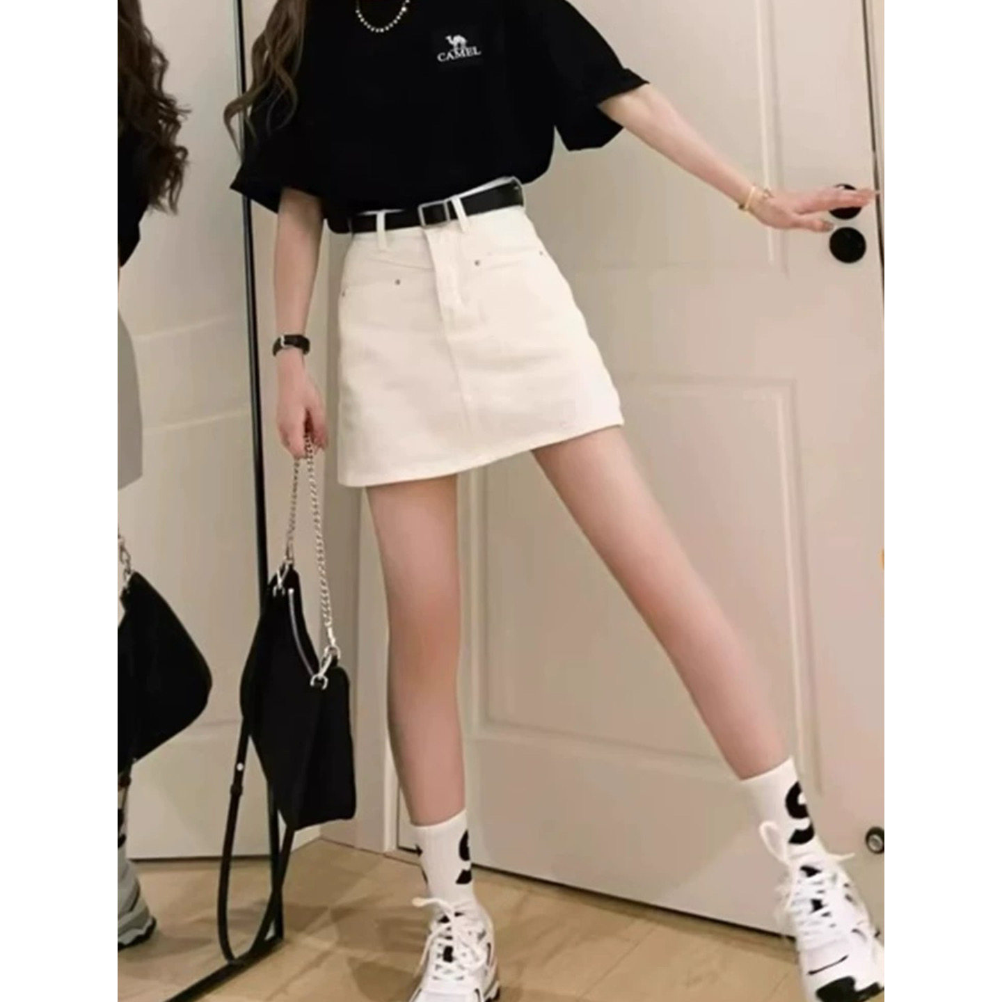 富尔大码定制女装肥妹妹mm白色直筒牛仔半身裙夏高腰显瘦遮胯短裙,女装/女士精品,大码半身裙,淘宝优惠券,粉丝福利购,淘宝优惠卷