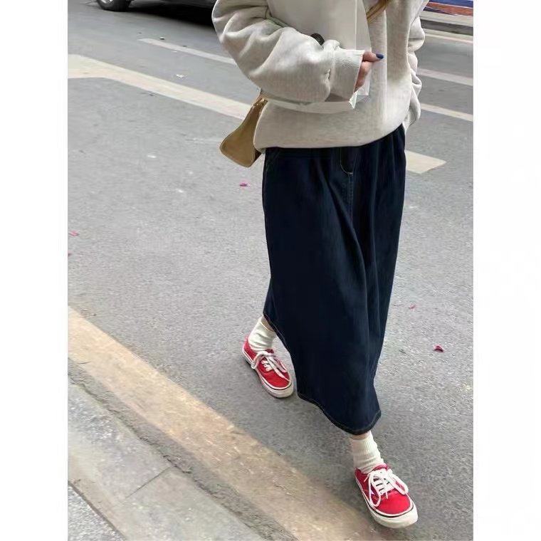 富尔大码定制女装肥妹妹mm牛仔半身裙夏高腰宽松显瘦中长包臀伞裙