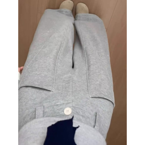 富尔大码定制女装肥妹妹mm运动阔腿春高腰宽松显瘦休闲镰刀梧桐裤