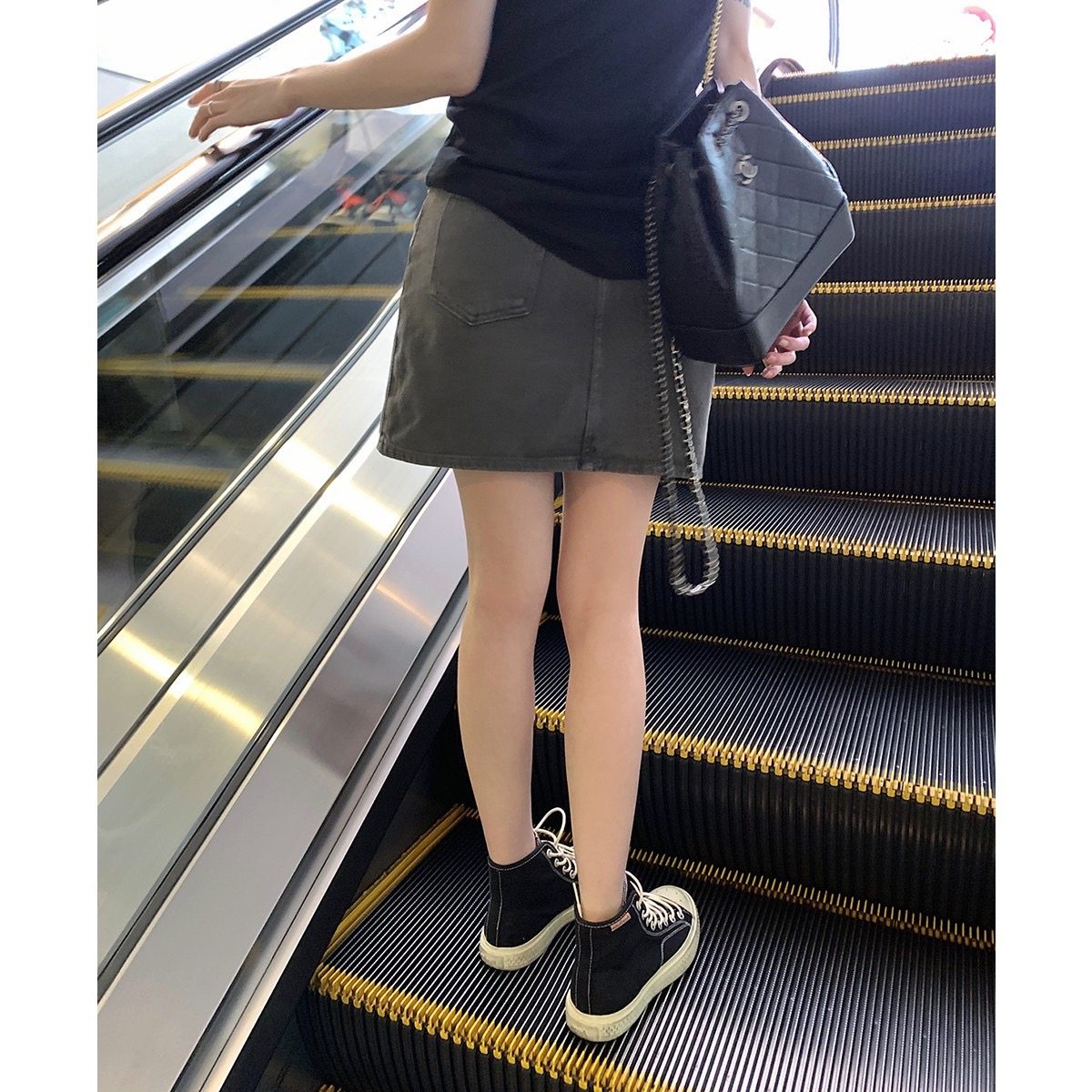 富尔大码定制女装微胖复古烟灰色牛仔半身裙夏季宽松显瘦a字短裙,女装/女士精品,大码半身裙,淘宝优惠券,粉丝福利购,淘宝优惠卷