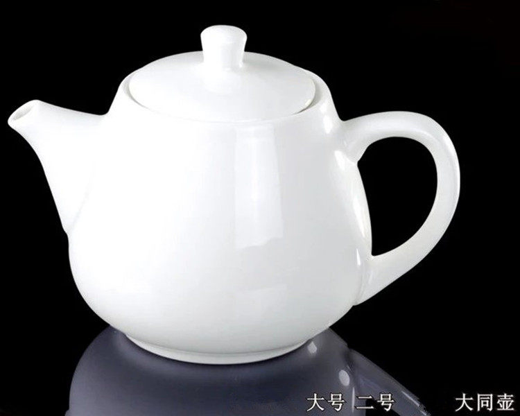 陶瓷纯白欧式商用凉水壶
