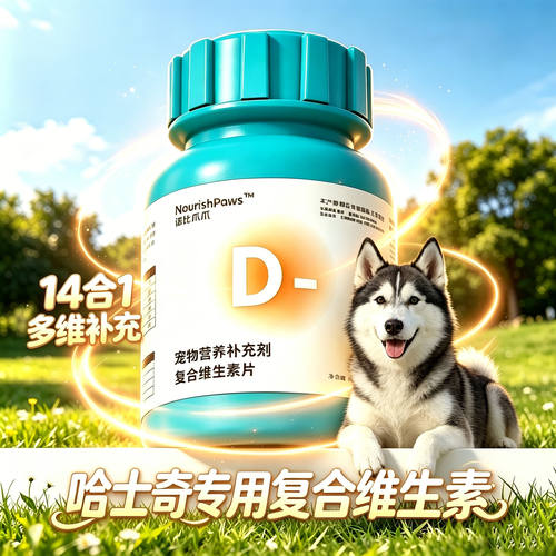 哈士奇专用狗狗复合维生素b族片b1b12营养宠物小狗吃的多种营养