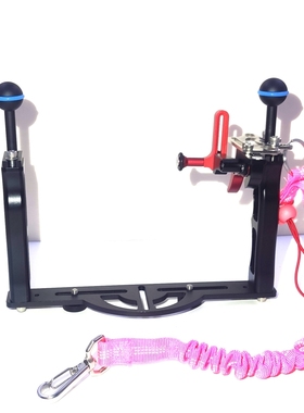 特价bubblescuba潜水摄影支架适用于TG4/5/6/7带快门连杆送防丢绳