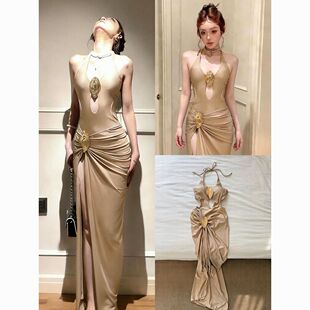 显瘦遮肚温泉度假沙滩泳装 长款 泳衣女高级感性感连体裙式 2026新款