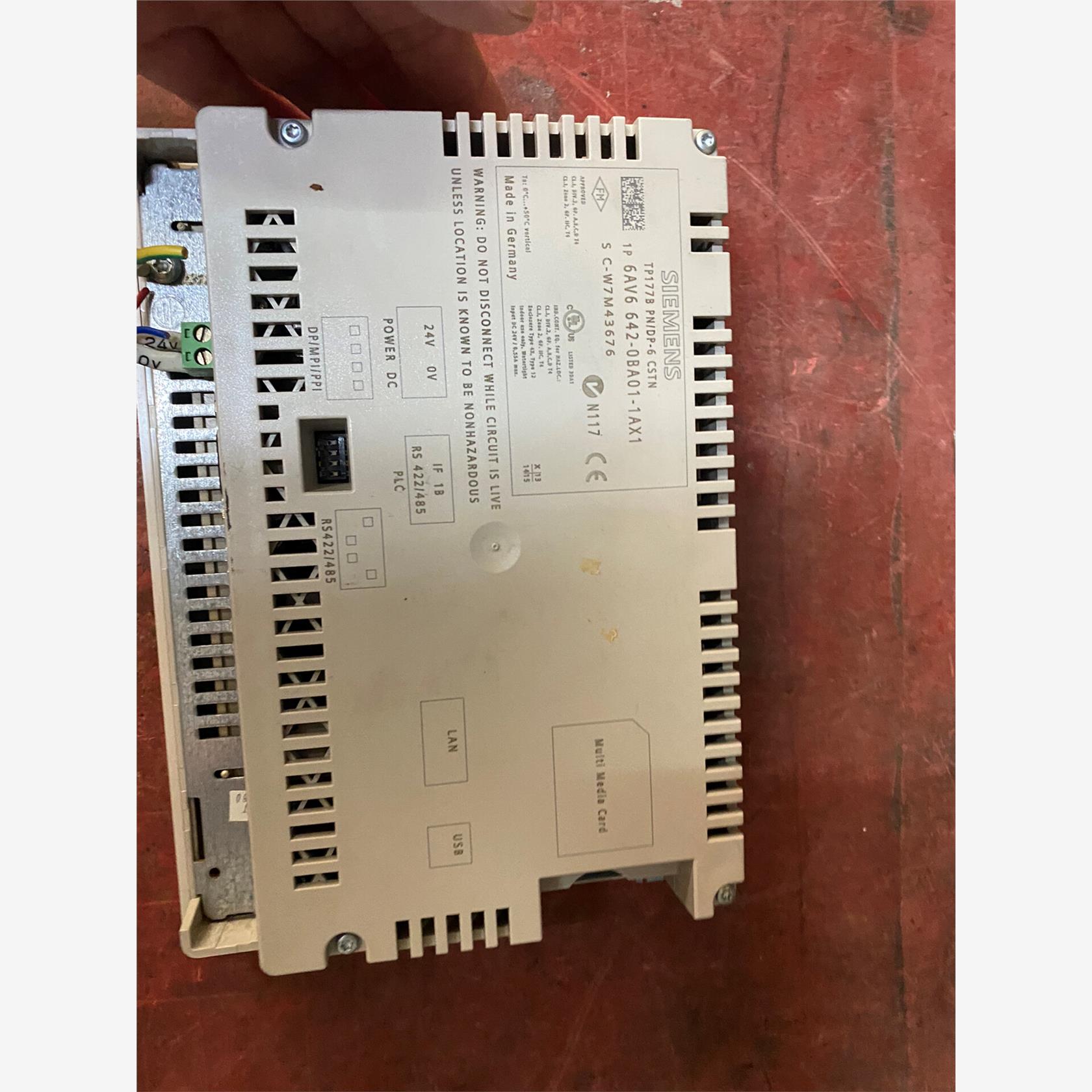 触摸屏TP177B实物6AV6642-0BA01-1AX1现